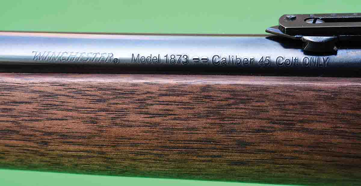 Brian’s Model 1873 test Carbine was chambered in the widely popular 45 Colt.